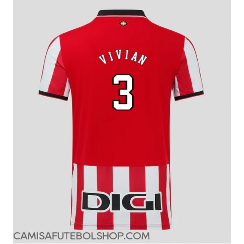 Camisa de time de futebol Athletic Bilbao Dani Vivian #3 Replicas 1º Equipamento 2025-26 Manga Curta